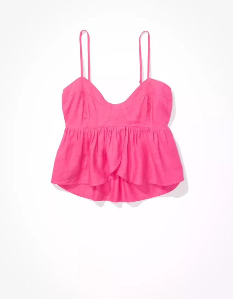 Chemises American Eagle AE Babydoll Cami Fushia Femme | BHL-19192274